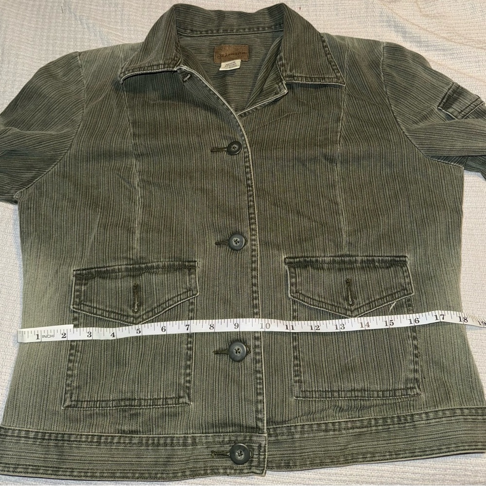 Stylish Olive Green Jacket - Picture 9 of 10